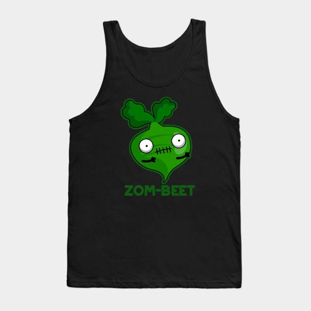 Zom-beet Cute Halloween Zombie Beet Pun Tank Top by punnybone